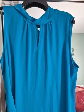 Ann Taylor Sleeveless Twist-Neck Camisole — Teal